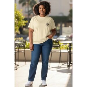 VTG Disney Parks Men's Graphic TShirt L Large Mickey Mouse Yellow 1998-2007